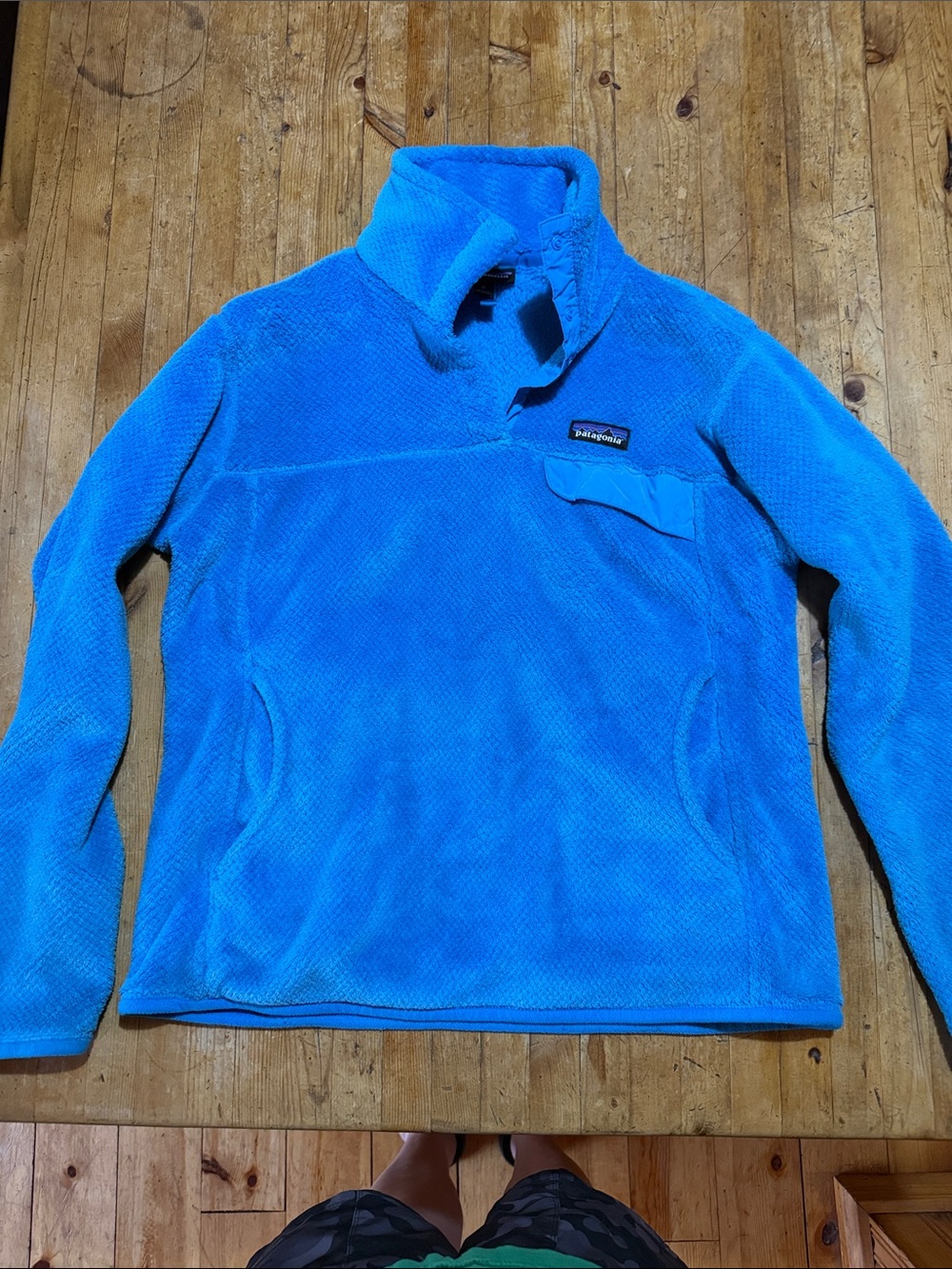 Patagonia Bright Blue Women's Fleece Quarter-Zip Pullover